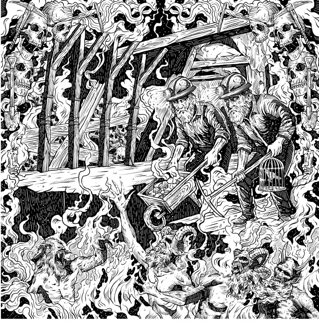 Perfide / Wurgilnô Split 12 inch artwork